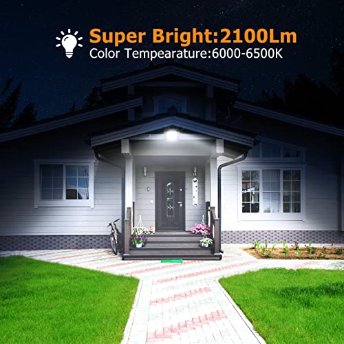 AMZ - 30W LED Flood Light, IP66 Waterproof Security Fixture, 2100Lm