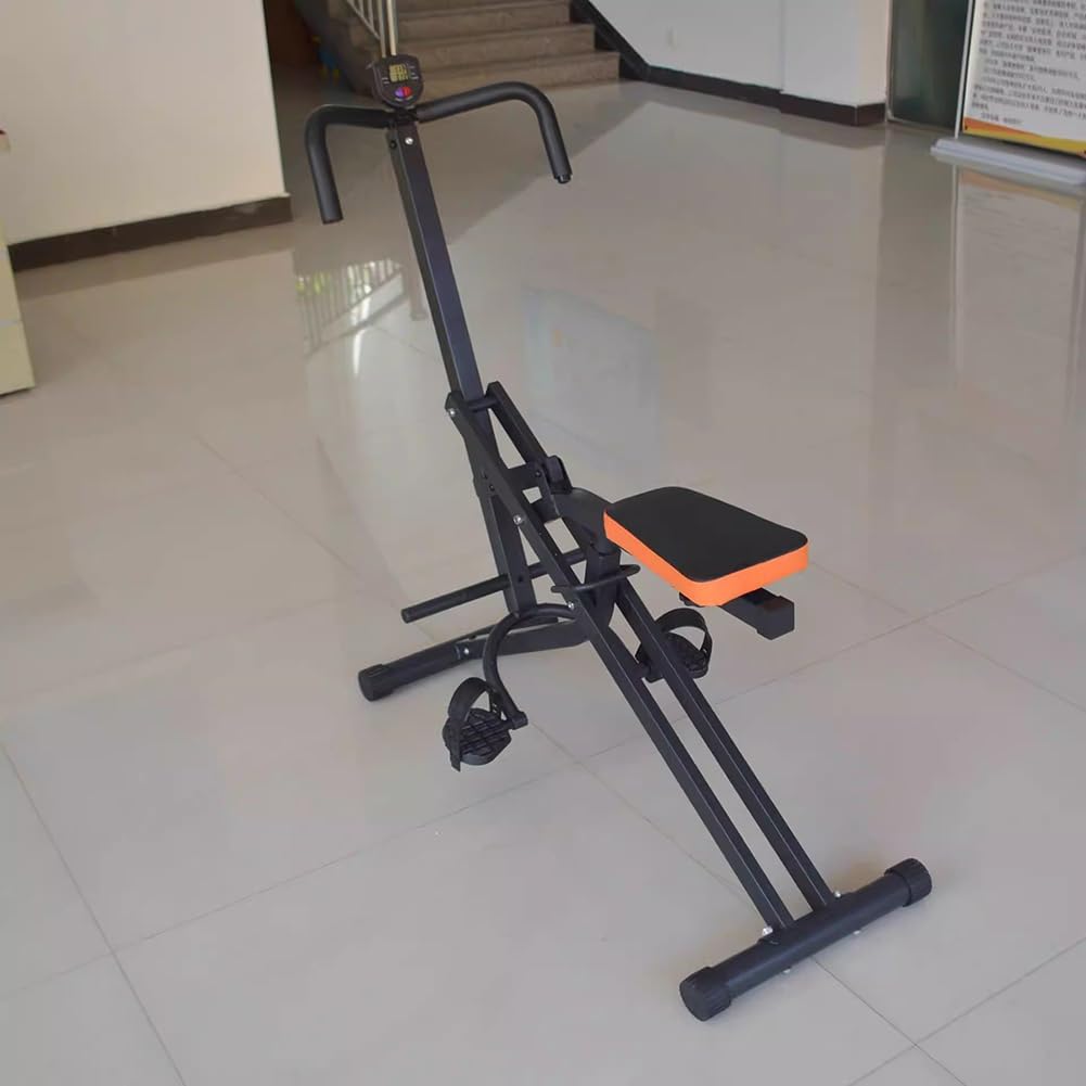 Foldable Full-Body Squat & Ride Trainer – 4-in-1 Home Fitness Machine for Legs, Hips, and Core