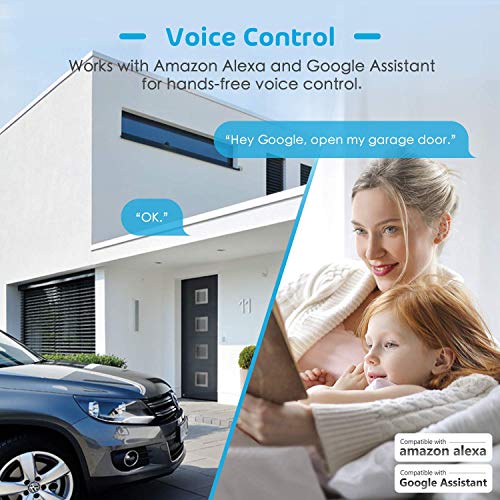Flysocks - Smart Garage Door Opener, WiFi Switch, Alexa & Google Assistant Compatible