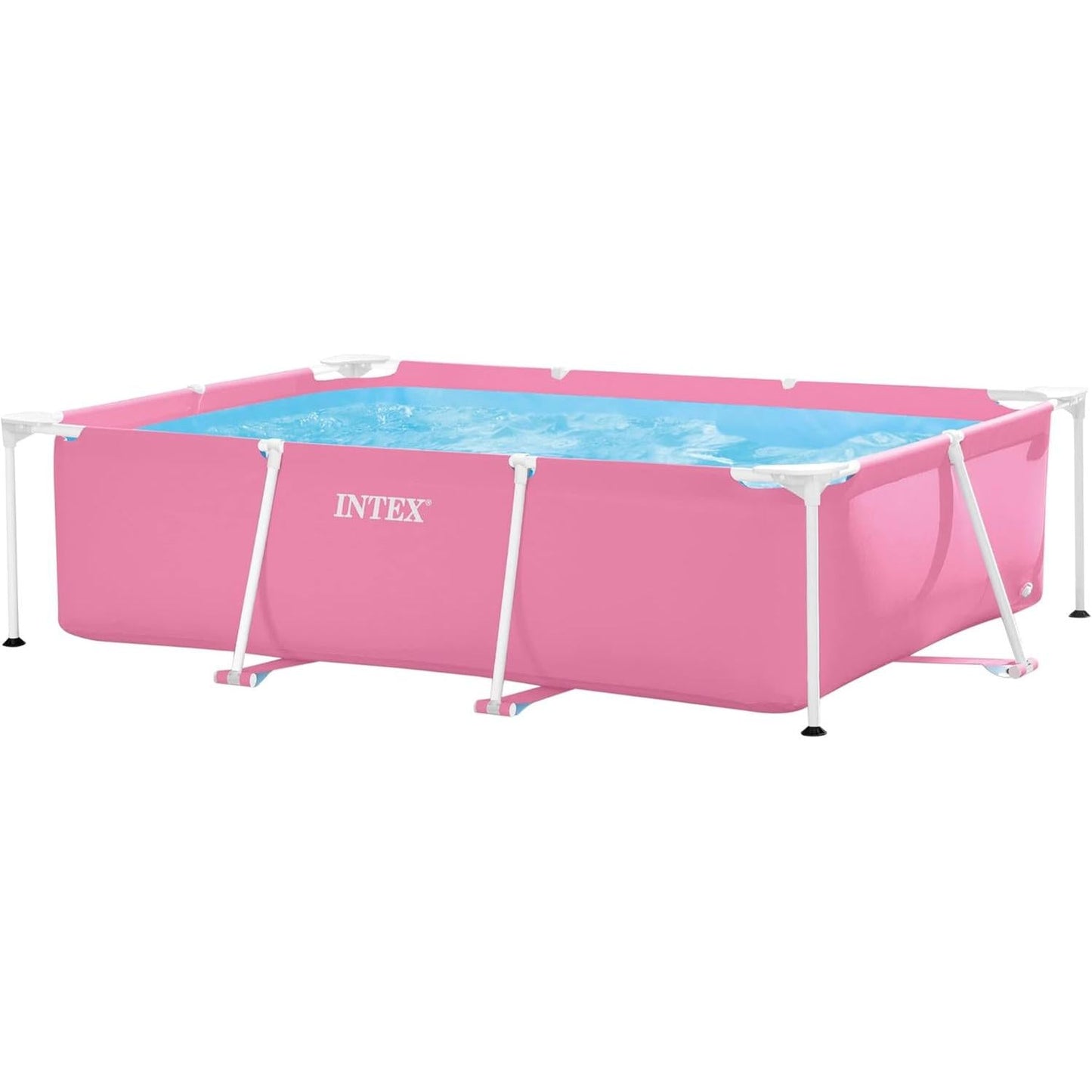 Pink Rectangular Frame Pool 220x150x60 cm - Medaid International