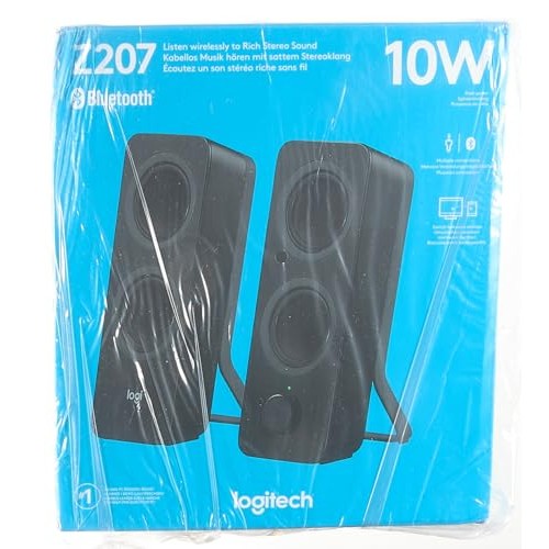 Logitech Z207 - Altifalantes - para PC - Canal 2.0 - sem fios - Bluetooth - 5 Watt (Total) - Preto - Medaid International