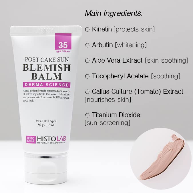 HISTOLAB Blemish Balm Best BB Cream Korean Food For Face Blemish Skin Care Healer (Post Laser Sun BB Cream) - Medaid International