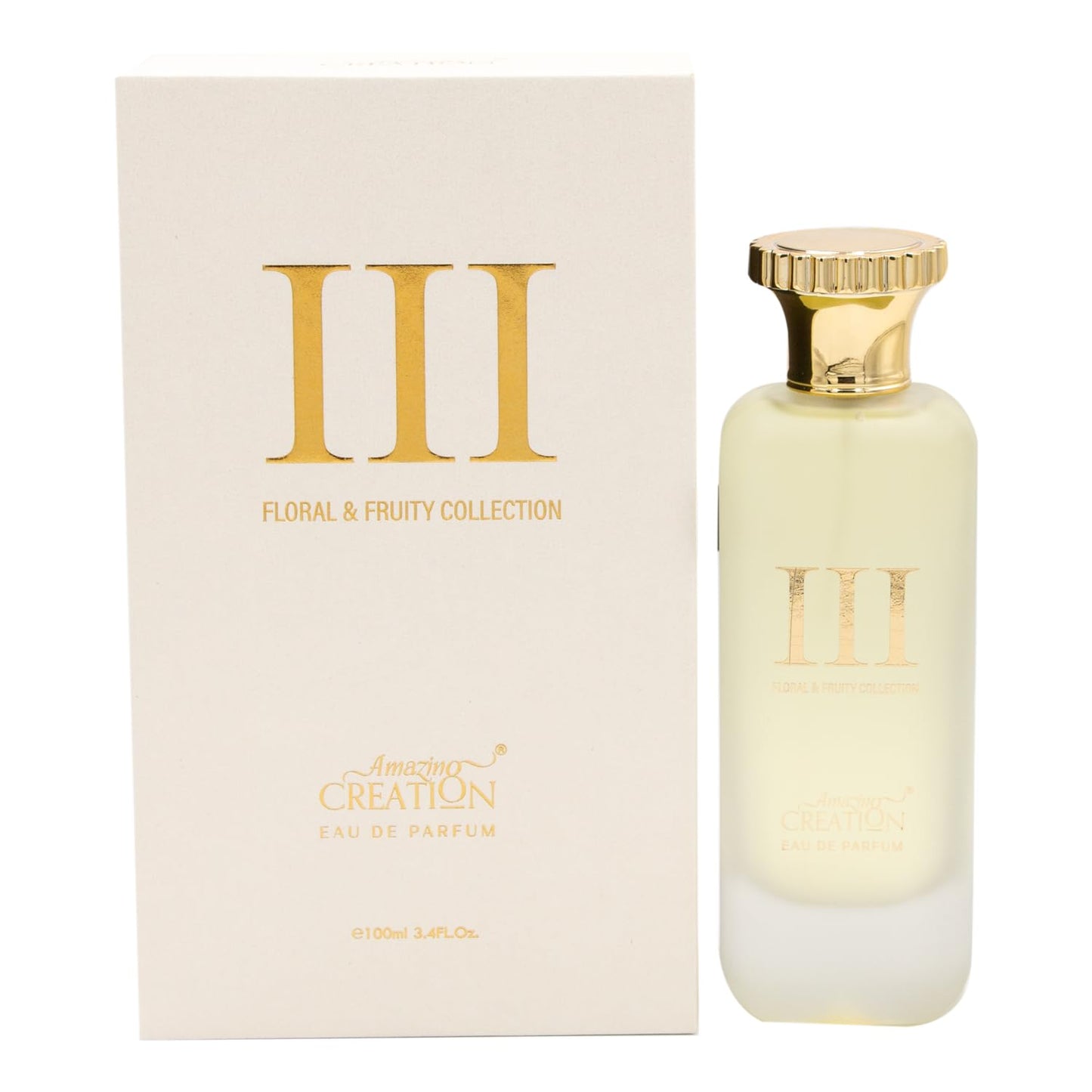 Amazing Creation Floral & Fruity Collection III Eau de Parfum for Unisex, 3.4 fl oz / 100ml - Medaid International