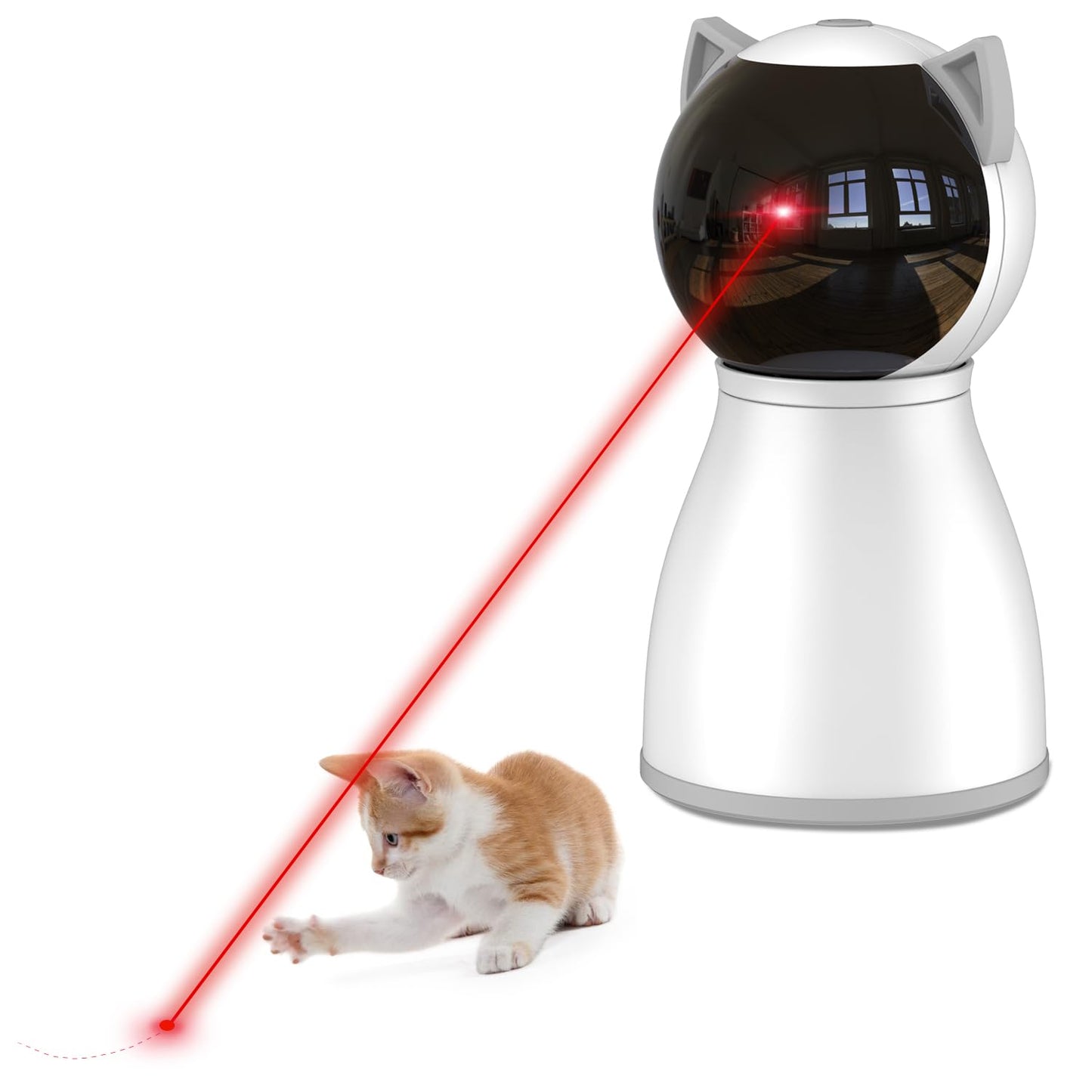 YVE LIFE Laser Cat Toys for Indoor Cats,The 4th Generation Real Random Trajectory Motion Activated Rechargeable Automatic Cat Laser Toy,Interactive Cat Toys for Bored Indoor Adult - Medaid International