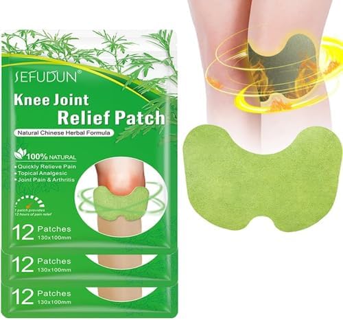 Herbal Natural Knee Patches, 36PCS Knee Relief Patches, Long-Lasting of Muscle and Joint Patches (3)|B0CJCFKD5W