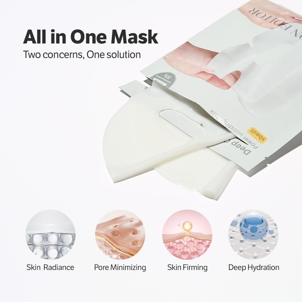 SUNGBOON EDITOR Deep Collagen Overnight Mask Hydrating Mask for Glass Skin, Wrinkle Care, Firming & Pore Refining 2,160,000PPB Collagen + 9 Peptides Stocking Stuffers for Women Korean Skincare, 4ea - Medaid International
