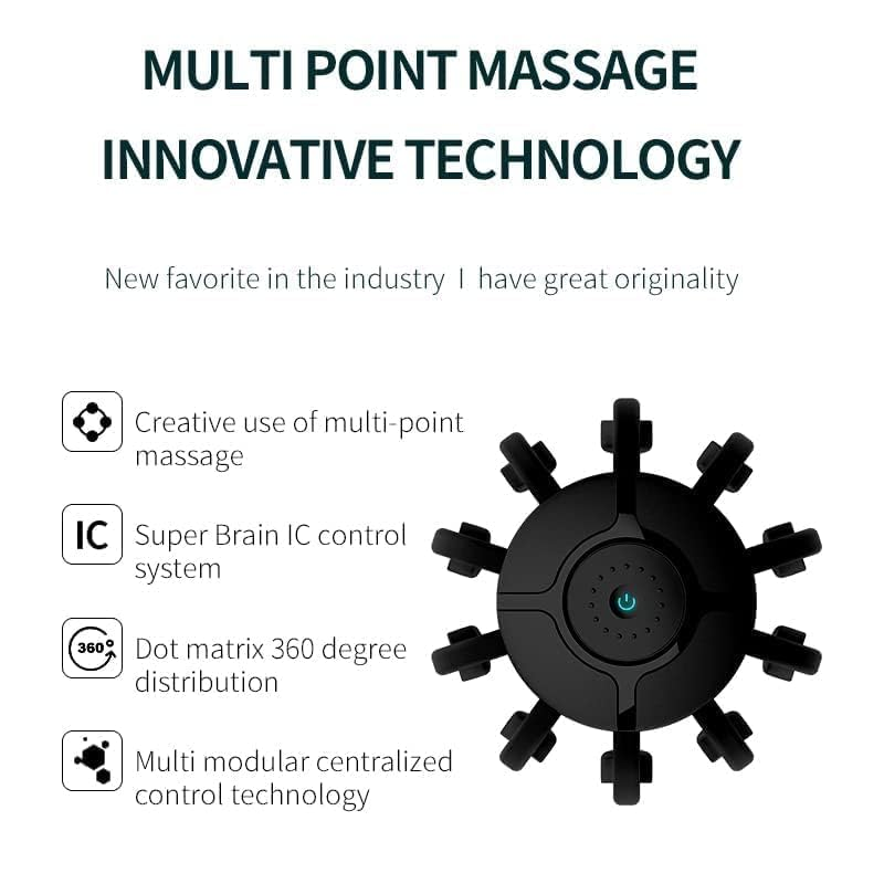Portable Black Electric Head Massager ‚Äì Hands-Free Stress, Headache & Pain Relief - Medaid International