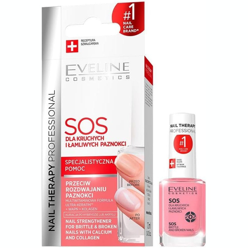 Eveline Nail Therapy Total Action 8 in 1 Intensive Nail Conditioner 12 ml Imported