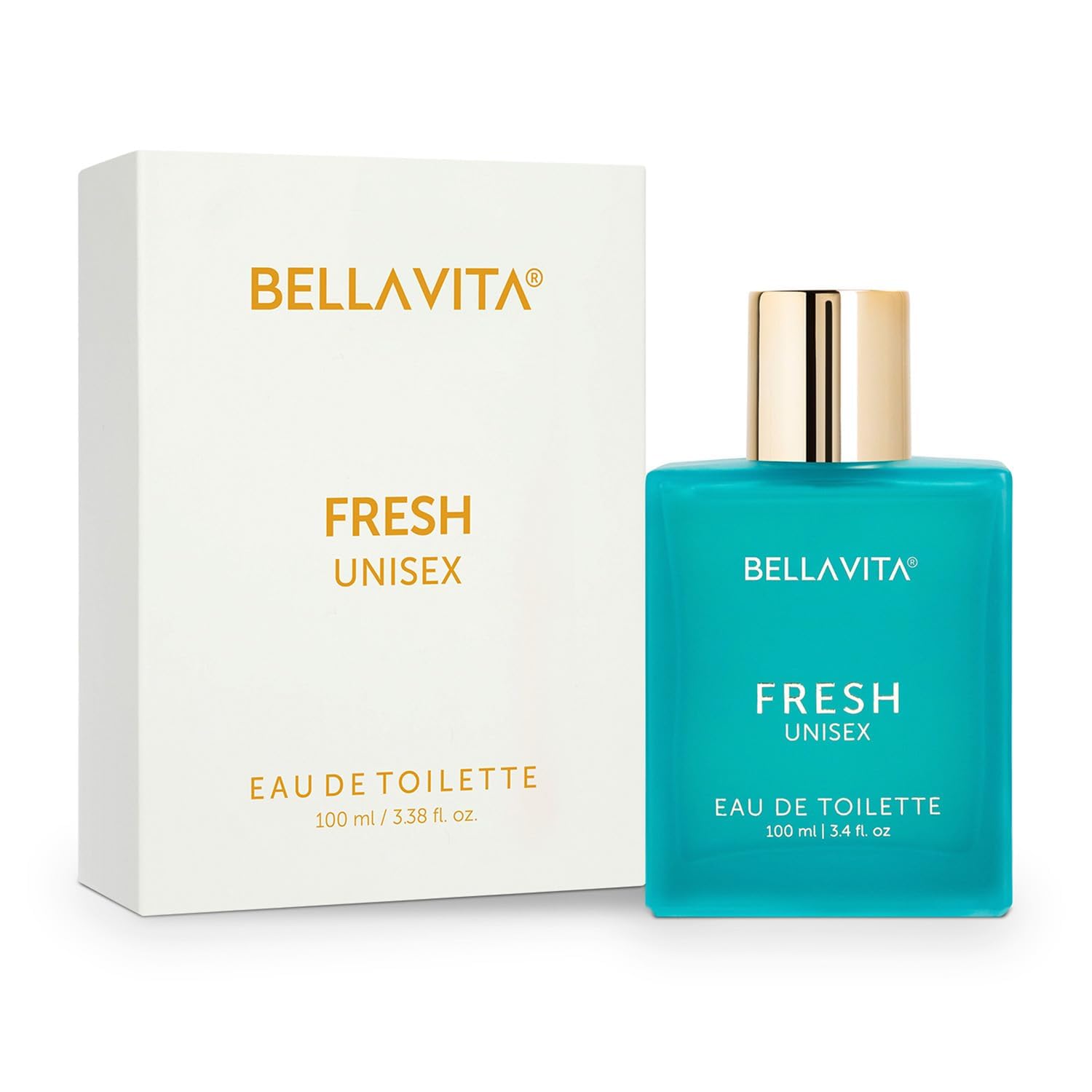 BellaVita Luxury Fresh Unisex Eau de Toilette (3.4 fl. oz.) | Long-Lasting Fragrances with Bergamot, Lavender, Ylang-Ylang & Sweet Almond | Fresh Toilette with French citrusy Notes - Medaid International
