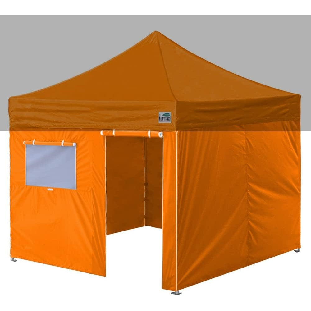 Eurmax USA Full Zippered Walls for 10 x 20 Easy Pop Up Canopy Tent,Enclosure Sidewall Kit with Roller Up Mesh Window and Door 4 Walls ONLY,NOT Including Frame and Top（White） - Medaid International