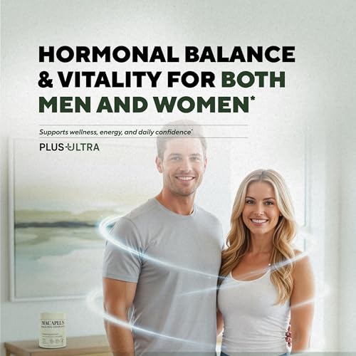 MACAPLUS+ Black Maca Root + Ashwagandha + Fenugreek - #1 Highest Potency Black Maca Root 40,000mg 40x Strength Organic Capsules for Men and Women Supplement 100% Pure Maca Peruana 40:1 Powder Pills - Medaid International