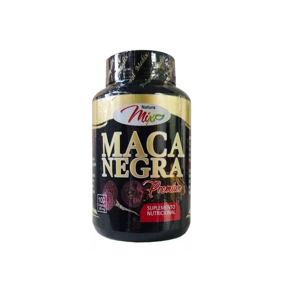 Natural medix Premium Black Maca Root Capsules High Potency Peruvian Formula – Natural Energy, Vitality & Performance Support – 100 Capsules - Maca Negra - Medaid International
