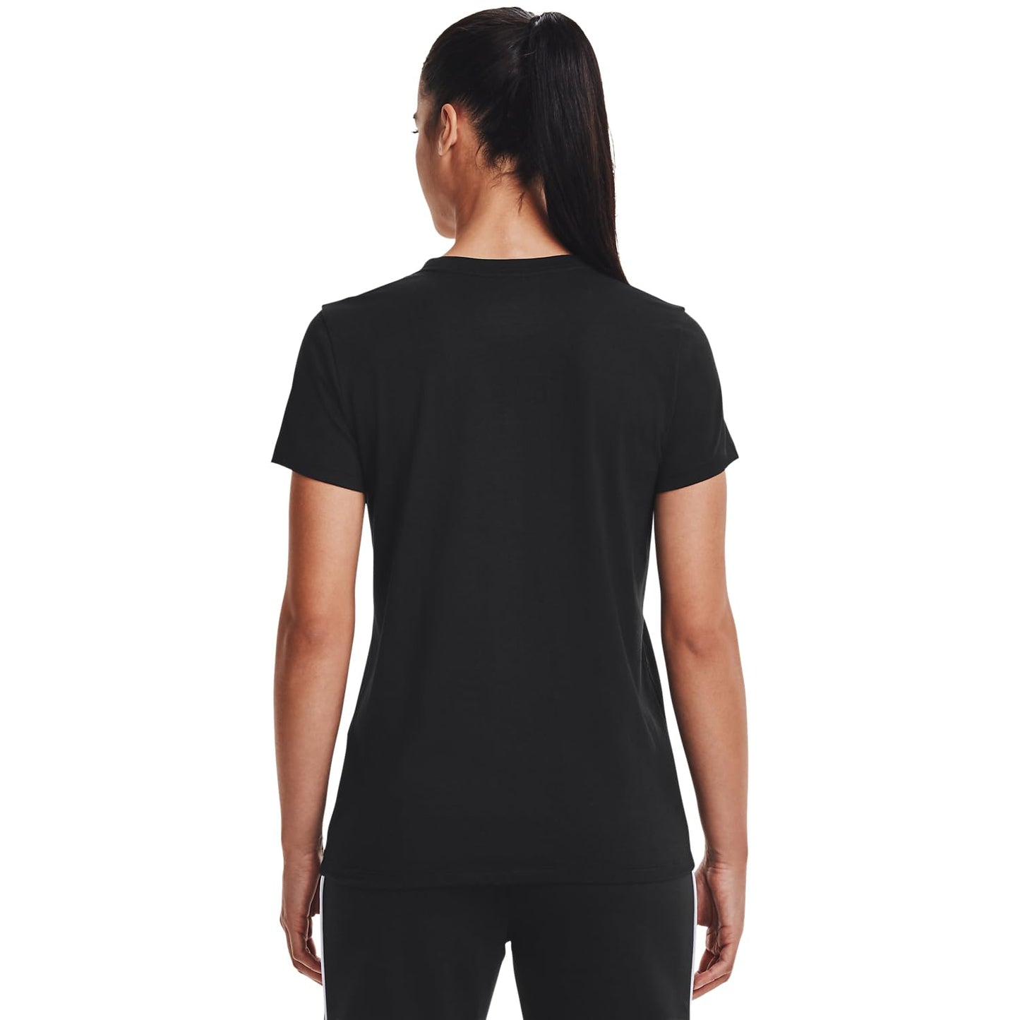 Under Armour Womens Live Sportstyle Graphic Short Sleeve Crew Neck T-Shirt , Black (002)/Black , Large - Medaid International