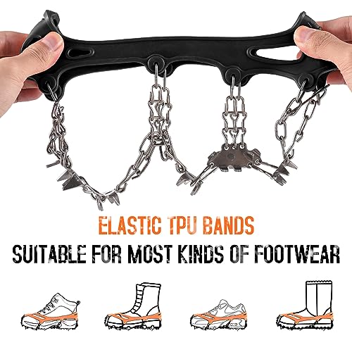 Doorslay - Upgraded Crampons with 24/32 Spikes for Ultimate Ice Grip