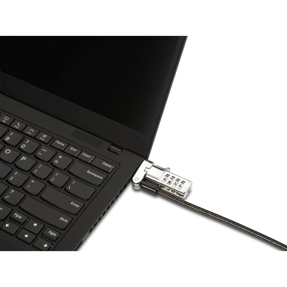 Kensington Universal 3-in-1 Combination Laptop Lock, Computer Security Locking Cable - Resettable Version (K62316WW), Black - Medaid International