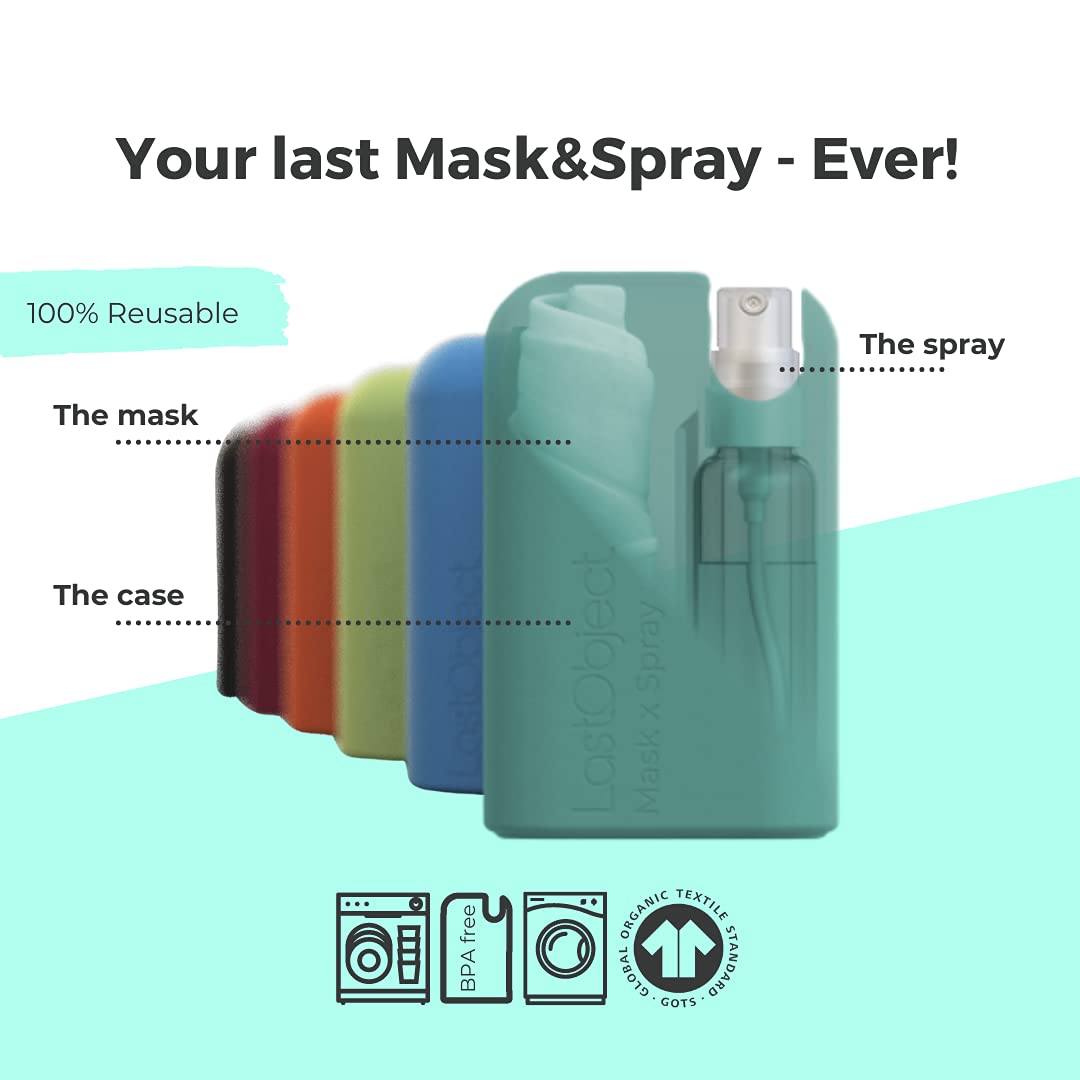 LastObject LastMask® Reusable Zero-Waste 3-Layers Face Mask & Spray Kit - Medaid International