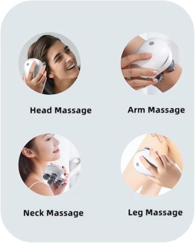 Electric Scalp Massager – Waterproof Deep Relaxation Brush