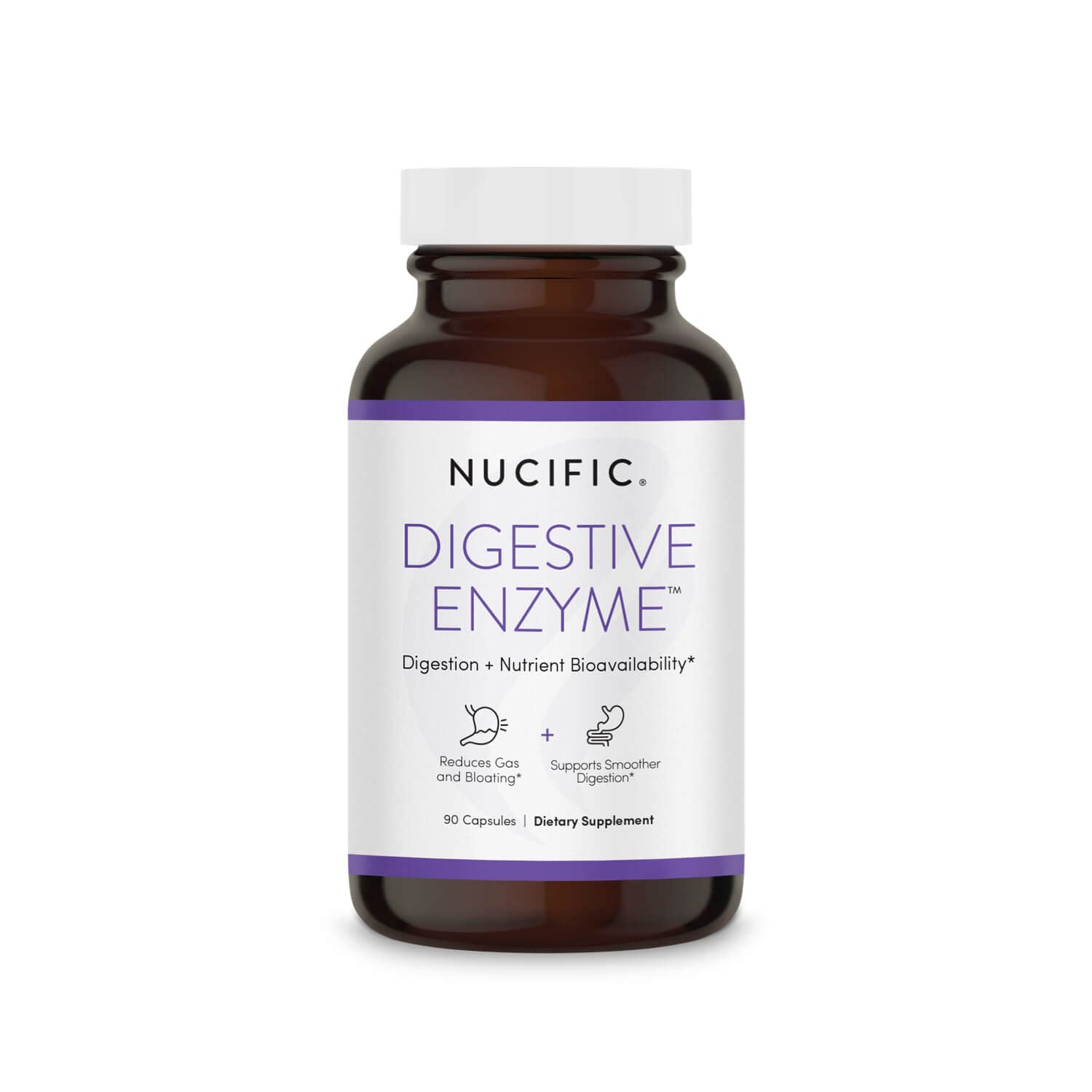 Nucific Digestive Enzyme Supplement to Support Digestion and Nutrient Bioavailability, 90 Count - Medaid International