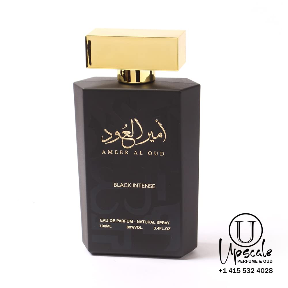 ††† Upscale Perfume & Oud Ameer Al.Oud Black Intense Eau De Parfum Unisex Spray - 3.4 Fl Oz (100 ml) عطر امير العود بلاك انتنس - Medaid International
