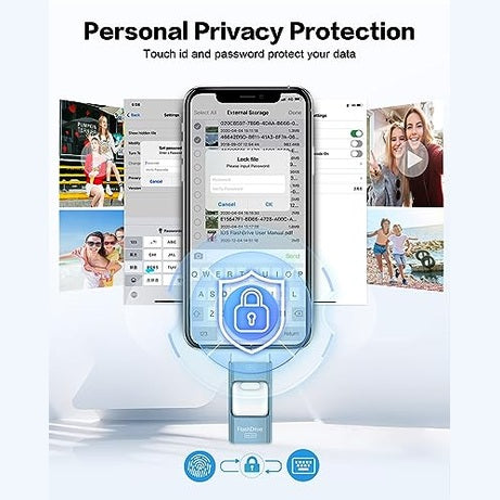 Zarmst - 128GB iPhone Photo Stick with High-Speed USB Transfer & External Storage