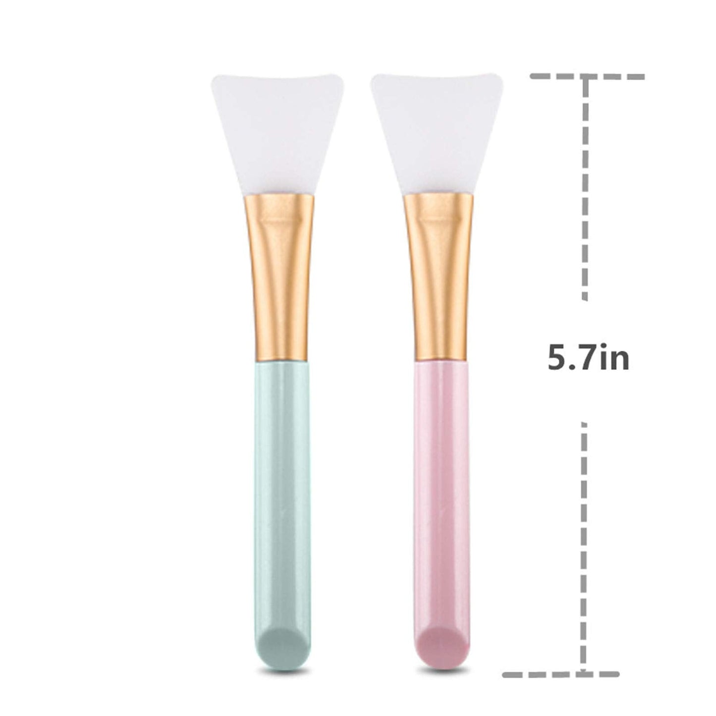2 PCS Face Mask Beauty Tool Soft Silicone Facial Mud Mask, Brush Hairless Body Lotion And Butter Applicator - Medaid International