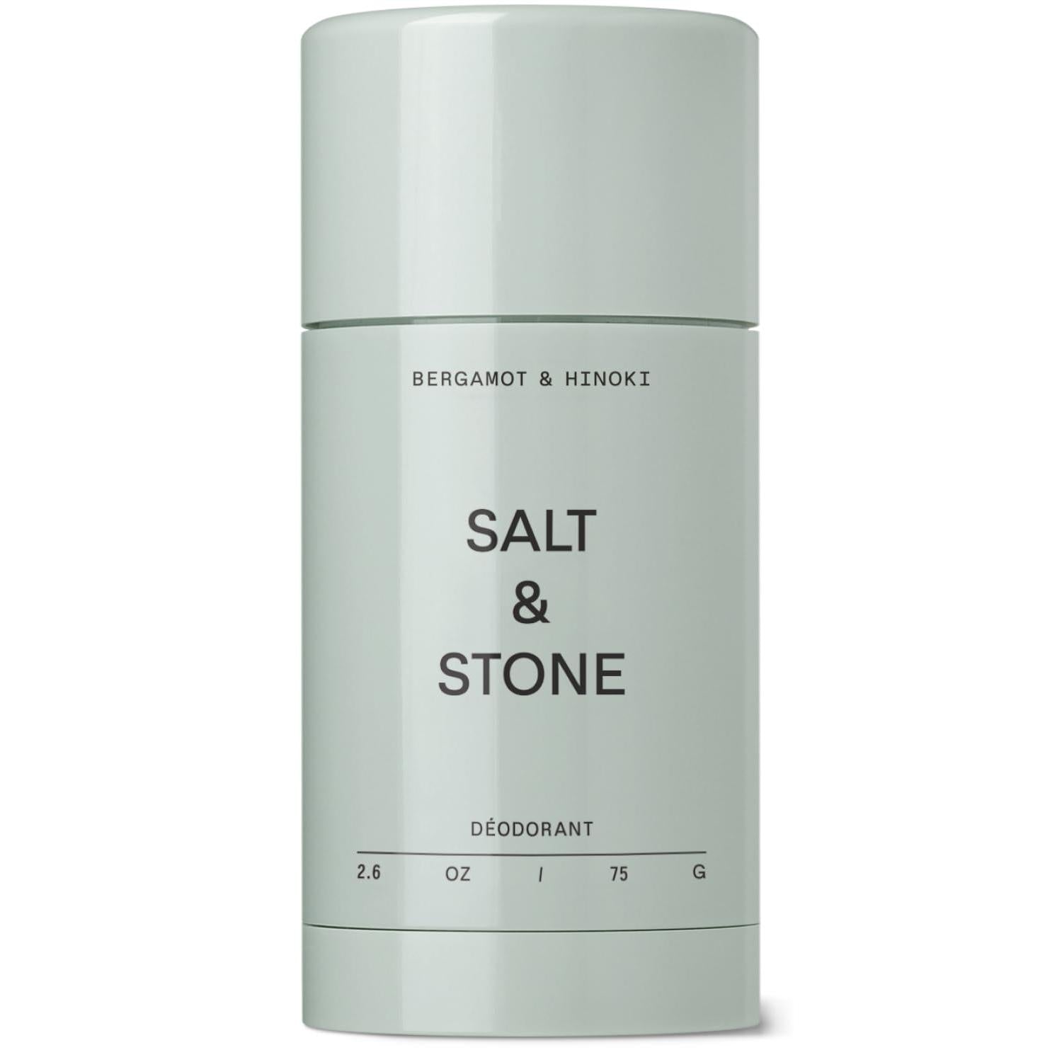 SALT & STONE Aluminum Free Deodorant | Extra Strength 48 Hour Protection for Women & Men | Made with Seaweed Extracts, Shea Butter & Prebiotics (Bergamot & Hinoki) - Medaid International
