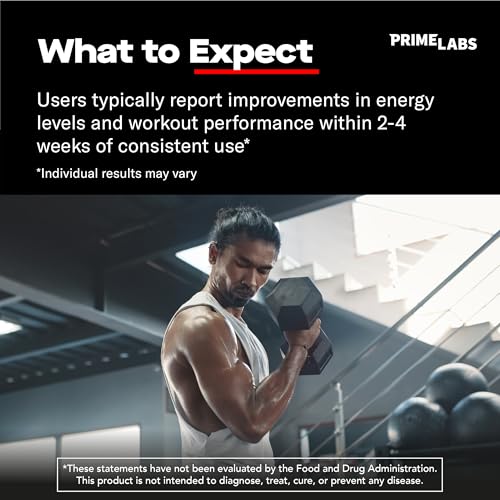 Prime Labs - Men's Testosterone Booster - Stamina, Endurance, & Strength Booster - 60 Caplets - Medaid International