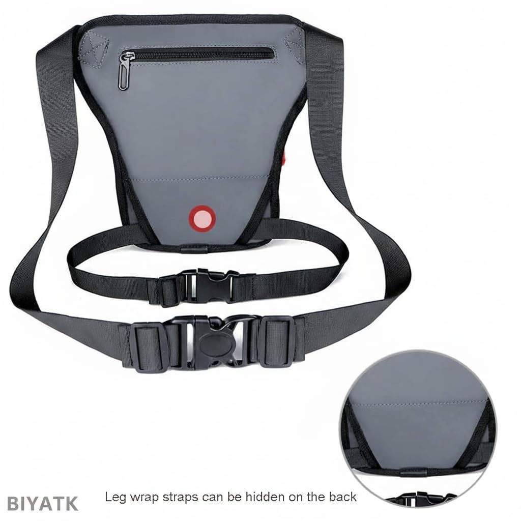 KASTWAVE Men's Shoulder Bag, Travel Waist Bag, Waterproof Waist Leg Bag, Waist Bag for Hiking Cycling for Hiking, Travel & Outdoor Activities