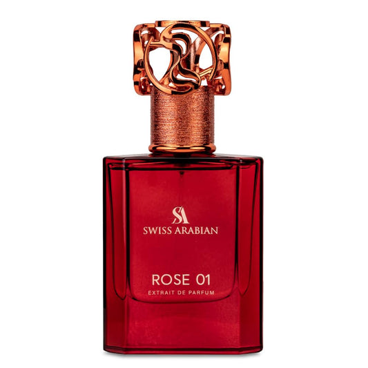 Swiss Arabian Rose 01 - Luxury Products From Dubai - Long Lasting, Addictive Personal EDP Spray Fragrance - Seductive Signature Aroma - 1.7 Oz - Medaid International