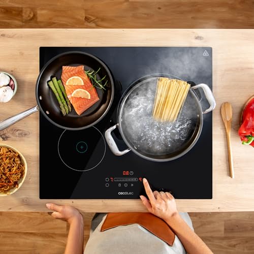 Cecotec - 3-Burner Induction Hob 7400W Power, Timer & Pan Detector