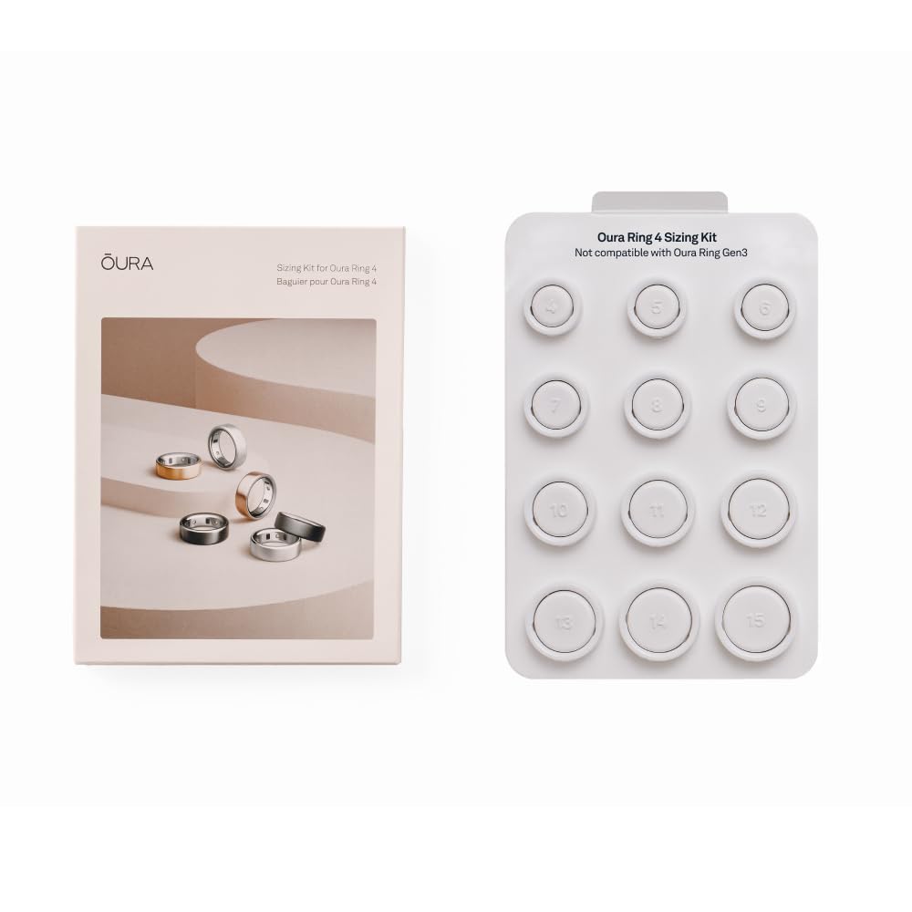 Oura Ring 4 Sizing Kit - Size Before You Buy The Oura Ring 4 - Unique Sizing, Not Standard US Ring Sizes - Receive Credit for Purchase - Medaid International