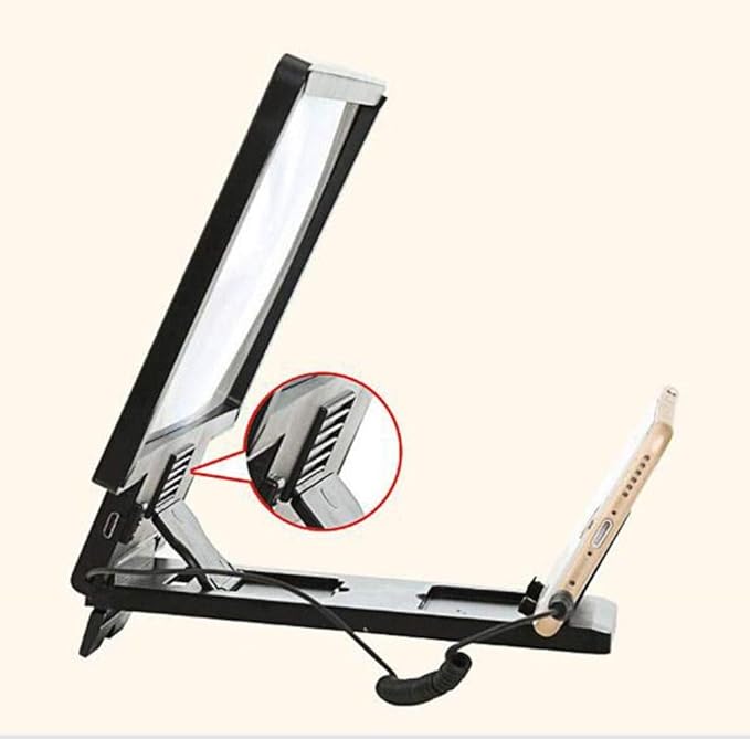 3D Phone Screen Magnifier – Mobile Amplifier with Stand