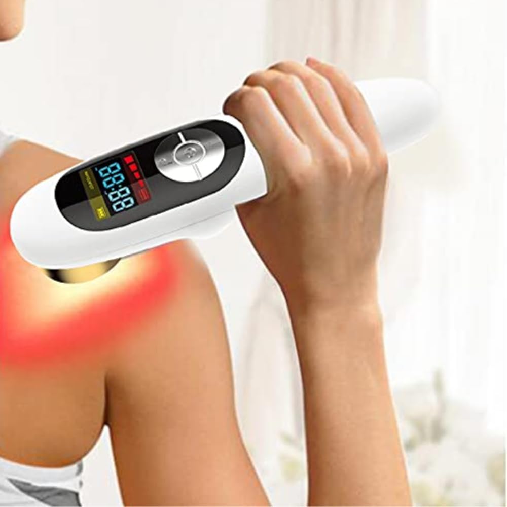 MAGNETOE Pain Relief Cold Laser Therapy Device Red Light Portable Handheld Unit 650nm+808nm, Works Worldwide, 110v - 220v, for Joints, Muscles, Shoulders, Elbows, Knees, Back Treatment - Medaid International