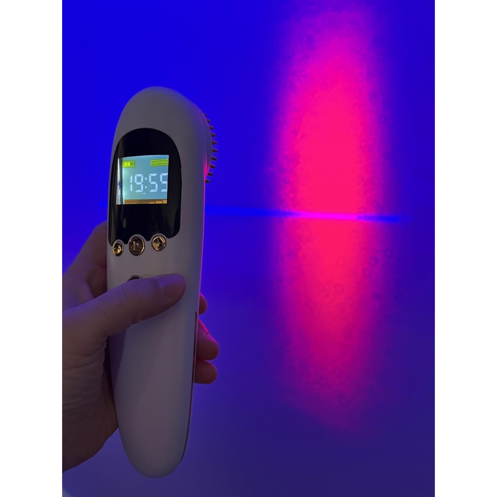 Red Light Therapy Device Wand, Near Infrared Light Therapy for Pain Relief, 650nm Red Light Therapy for Muscle & 808nm NIR for Joint, Handheld Infrared Therapy for Knee, Shoulder, Dog, Cat, Horse - Medaid International