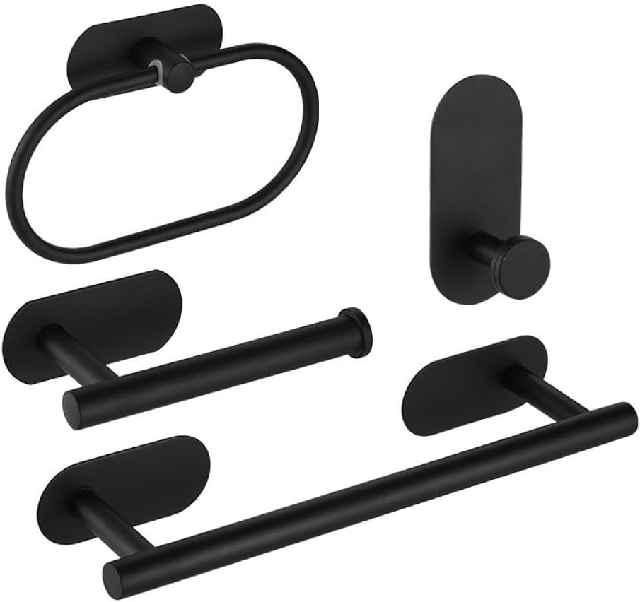 Set of 4 No Drilling Bathroom Accessories