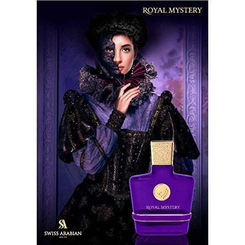 Swiss Arabian Royal Mystery - Luxury Products From Dubai - Long Lasting, Addictive Personal EDP Spray Fragrance - Seductive Signature Aroma - 3.4 Oz - Medaid International