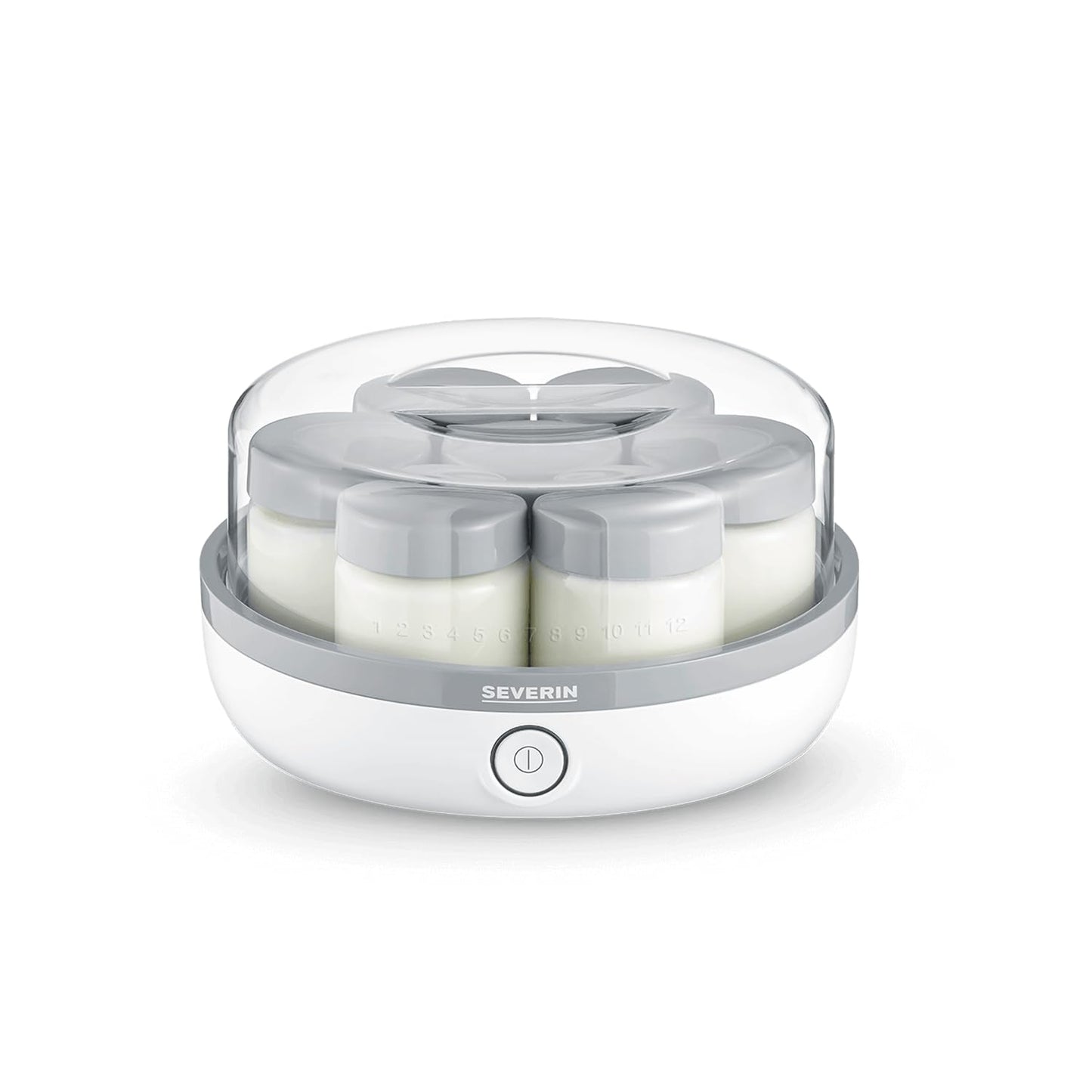 Severin JG 3518 Yogurtera, blanco/gris - Medaid International