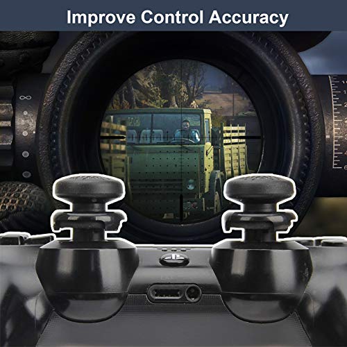 Teuvo - Non-Slip Silicone Thumb Grips for PS4 & PS5, Enhanced Aiming, 2 Pack
