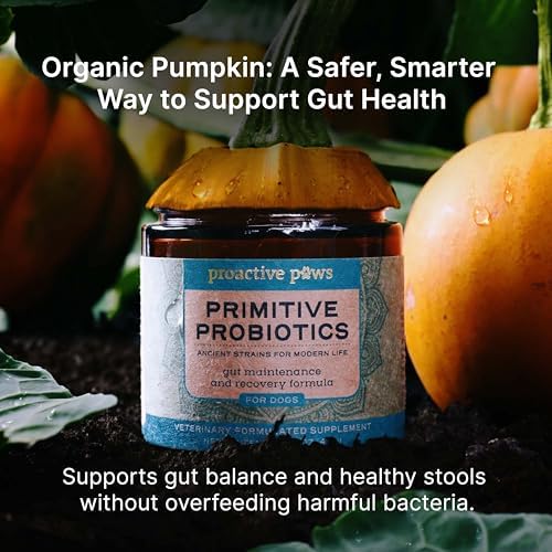 PROACTIVE PAWS Primitive Probiotics for Dogs – Species-Specific & Soil-Based Dog Probiotic Supplement for Gut Health, Digestion, Immune & Calming Support|B0GD73LHB9