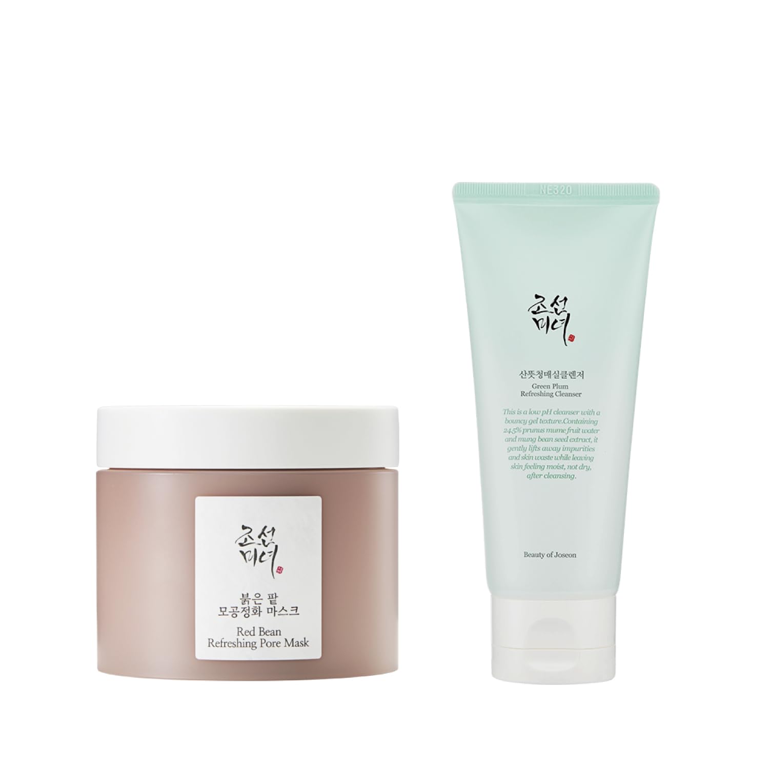 Beauty of Joseon Red Bean Refreshing Pore Mask with Green Plum Refreshing Clanser - Medaid International