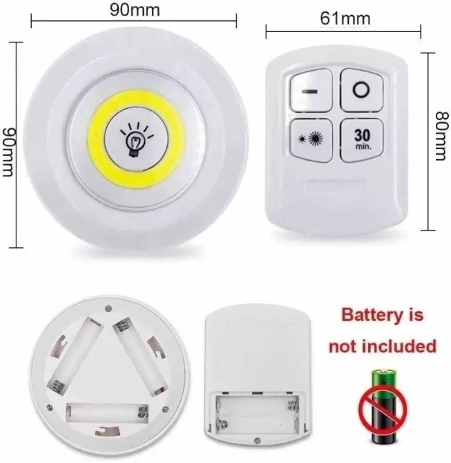 Medaid LED lighting with remote control 3 pcs
