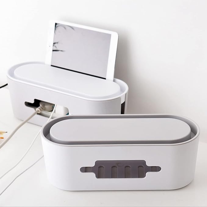 Cable Organizer Storage Box – Desk & Power Strip Management