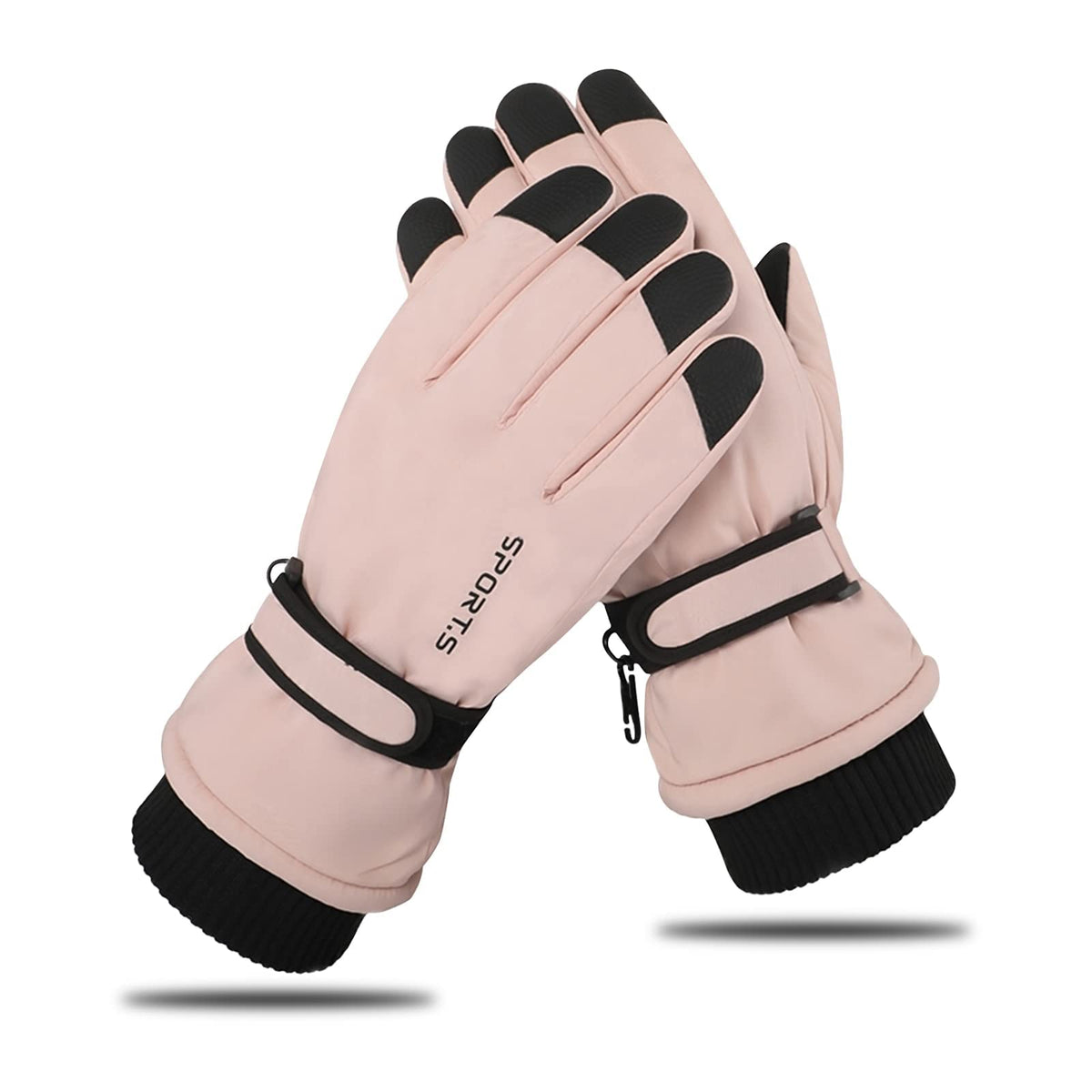 KASTWAVE Winter Gloves for Men Women - Wool Fleece Liner Touchscreen Gloves, Thermal Warm Winter Gloves for Cold Weather