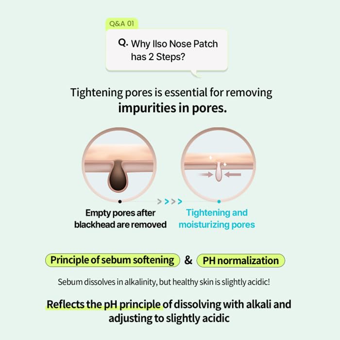 ilso Natural MILD Clear Nose Patch/Blackhead Remover for Nose/Targets PORES & PIMPLES/Facial Skin Care/Dermatologist Approved/Korean Skin Care to Absorb Acne Nose GUNK (5 PCS) - Medaid International