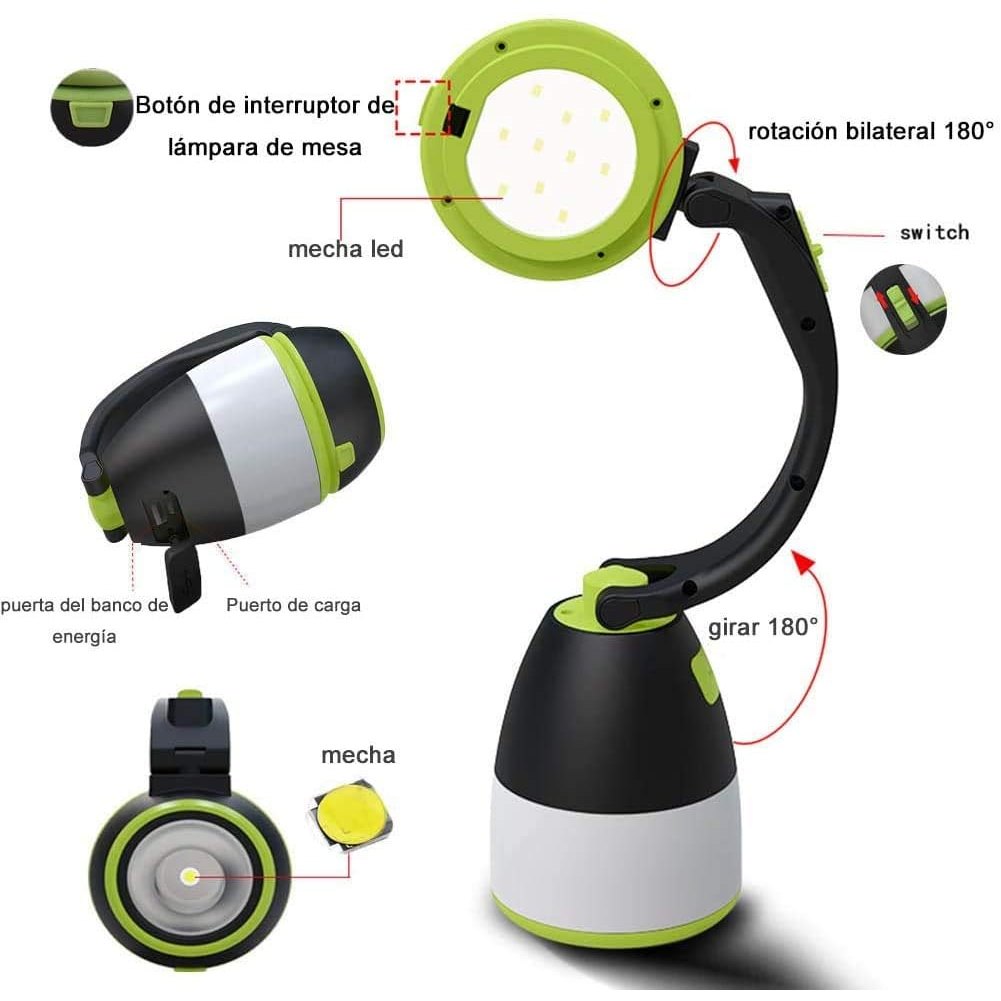4-in-1 Rechargeable Camping Light