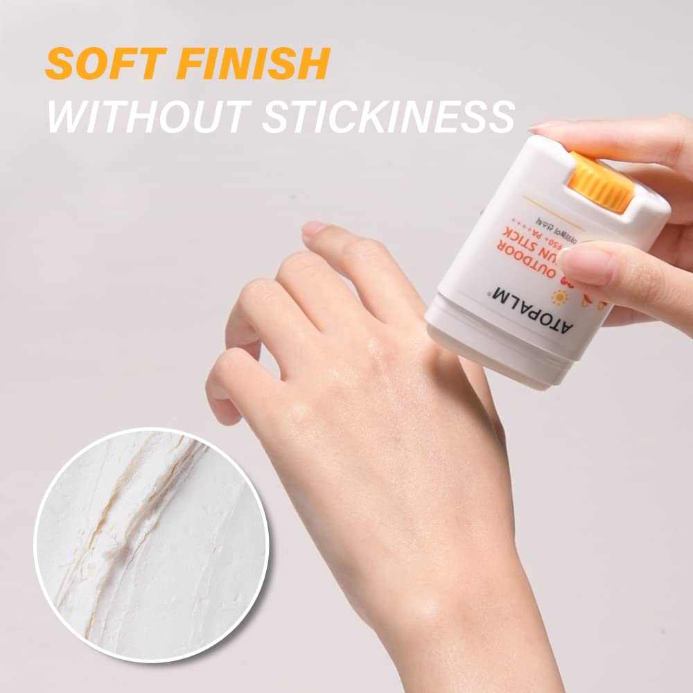 ATOPALM Outdoor Sun Stick SPF50+ PA++++ 21g | Non-Greasy Matte Mineral Sunscreen | Soothing Skin Care | Facial Moisturizer with SPF | Korean Sun Protection - Medaid International