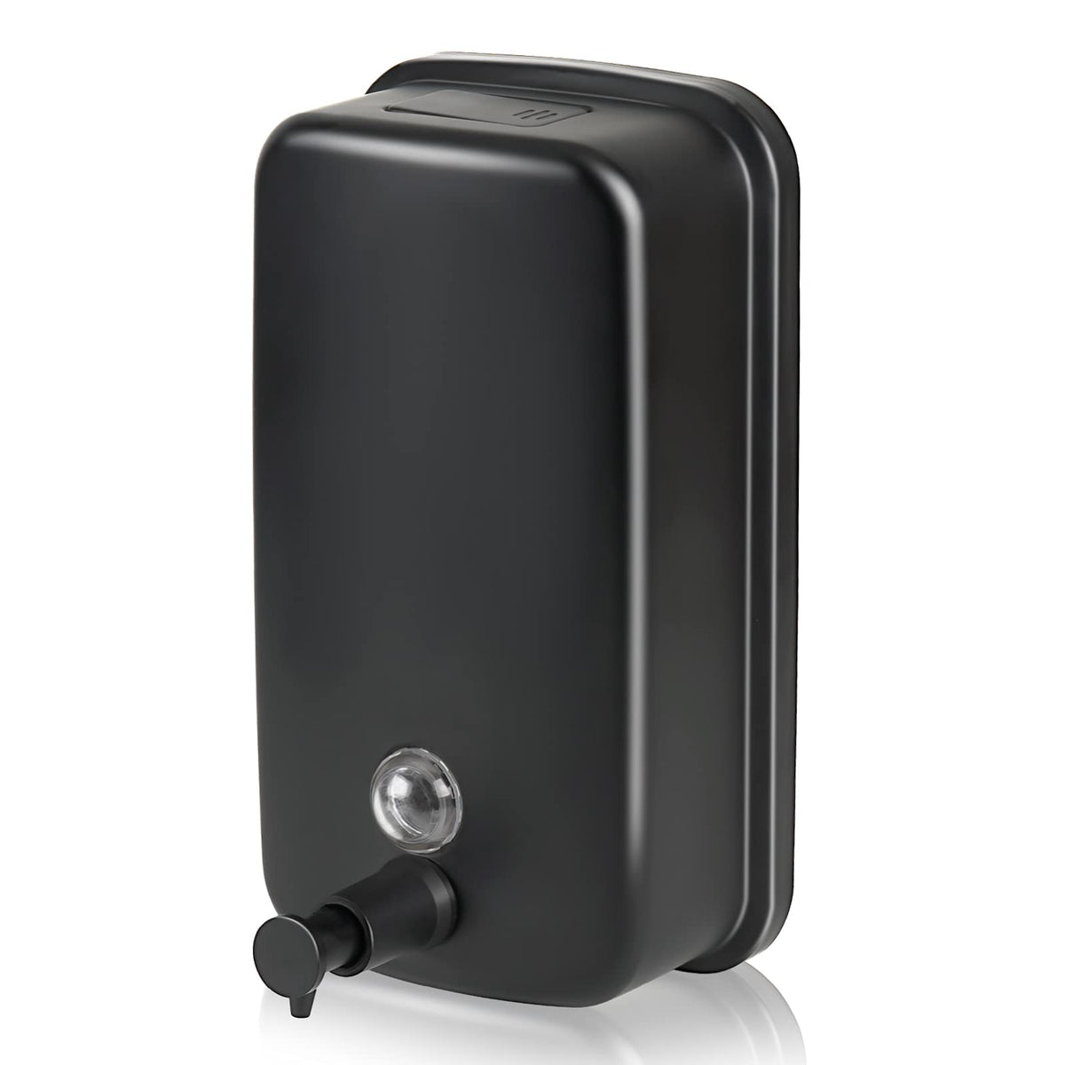 TERRIFI Soap Dispenser Wall Mount, 800ml/27 Fl.oz Commercial Wall Mounted Black Metal Wall Soap Dispenser, Strong Anti-rust and Waterproof for Bathrooms, Hotels, Restaurants