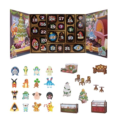 Pokémon Holiday Calendar 2025 Features 16 2Inch Battle Figures with Special Finish - Medaid International