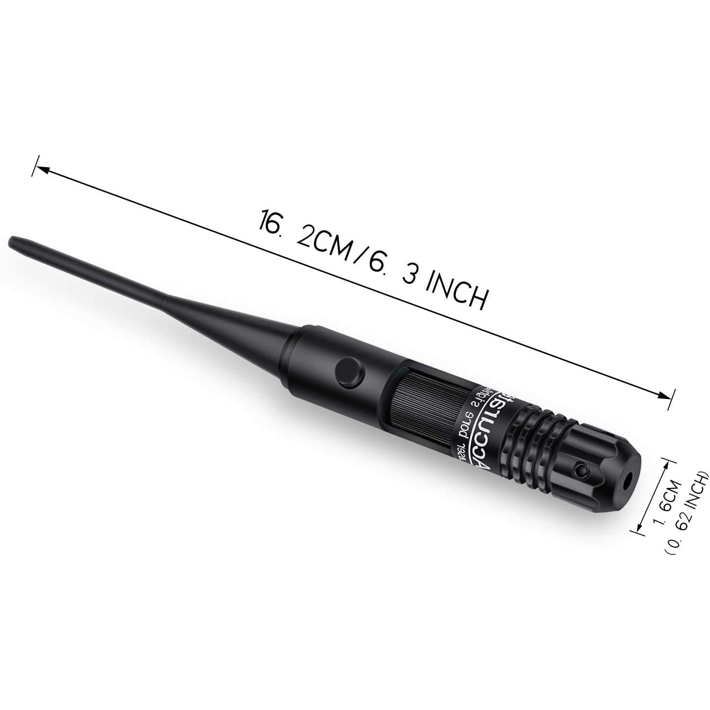 EZshoot Bore Sight Kit for .17 to 12GA Calibers BoreSighter with Button Switch Red Laser Bore Sight - Medaid International