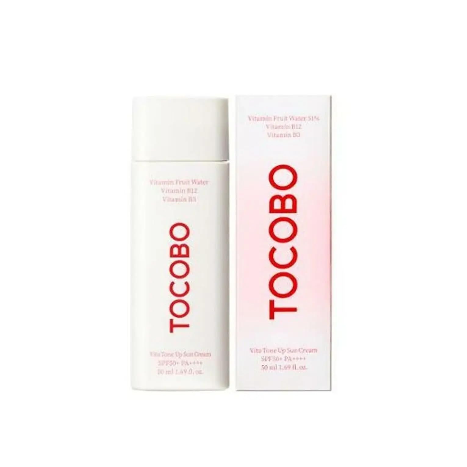 TOCOBO Vita Tone Up Sun Cream SPF50+ PA++++ 2.82oz / 50ml | Natural Ingredients Moist Vitamin Sunscreen | Vegan Sunscreen for Face - Medaid International